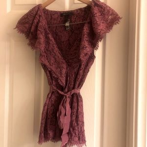 BCBG Maxzaria lace blouse
